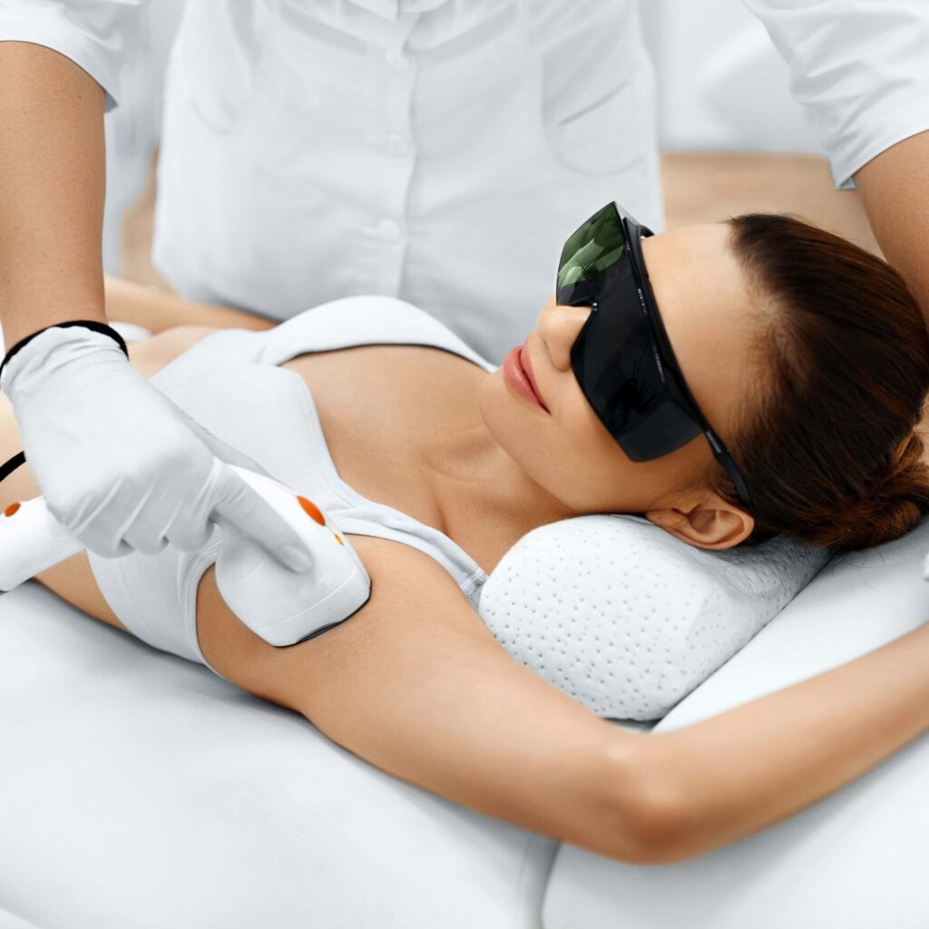 Body Care. Laser Hair Removal. Epilation Treatment. Smooth Skin.